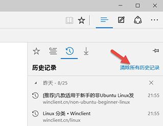 edge清理历史记录