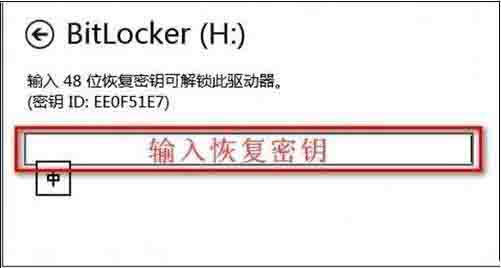 bitlocker密码忘记